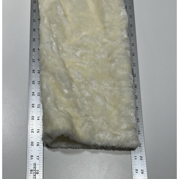 Pacific Rose Cream Faux Fur with Buttons Women's Jacket Small - Picture 11 of 11